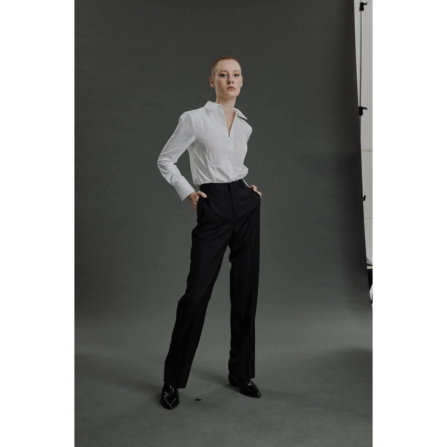 Women Faro Shirt - Dress Shirt in White