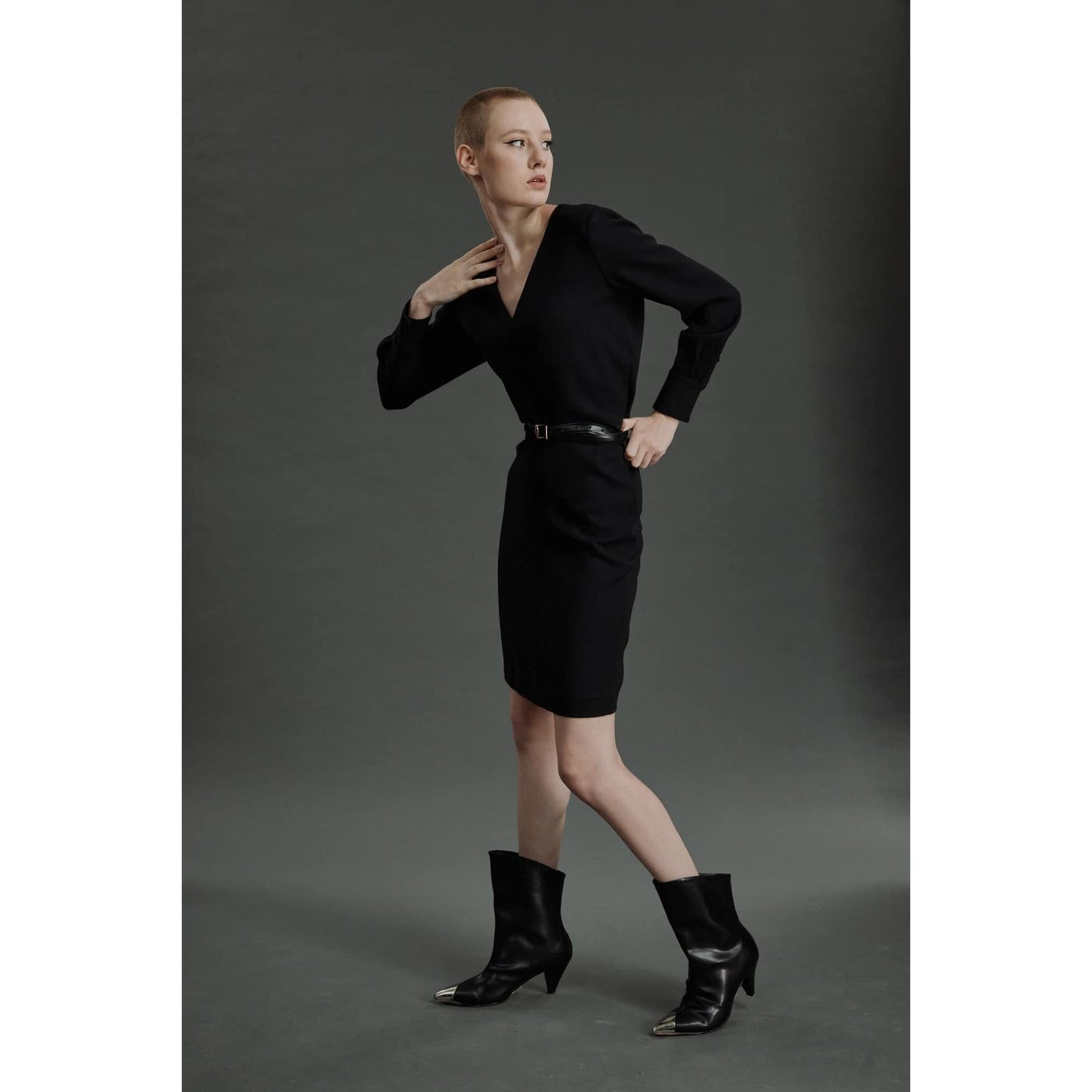 Women Esmoriz Dress - Mini Day Dress in Black