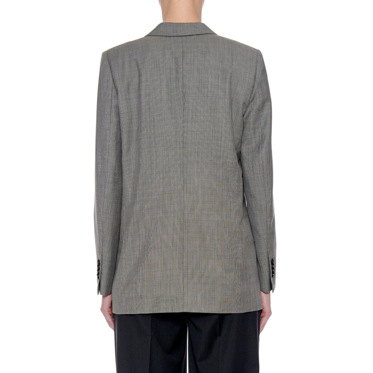 Women Pamplona Jacket - Relaxed Fit Boyfriend Suit Jacket in Grey