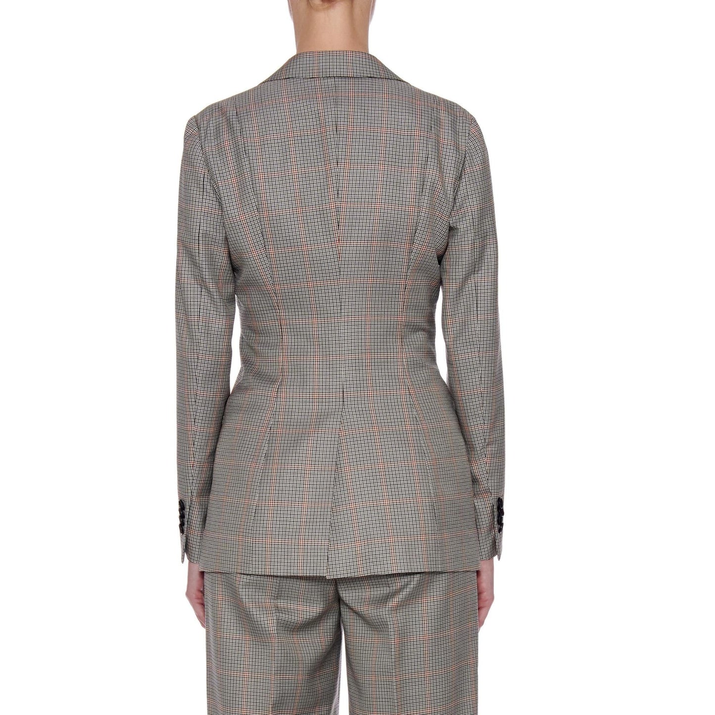 Women Roubaix Jacket - Classic Two Button Jacket in Tartan