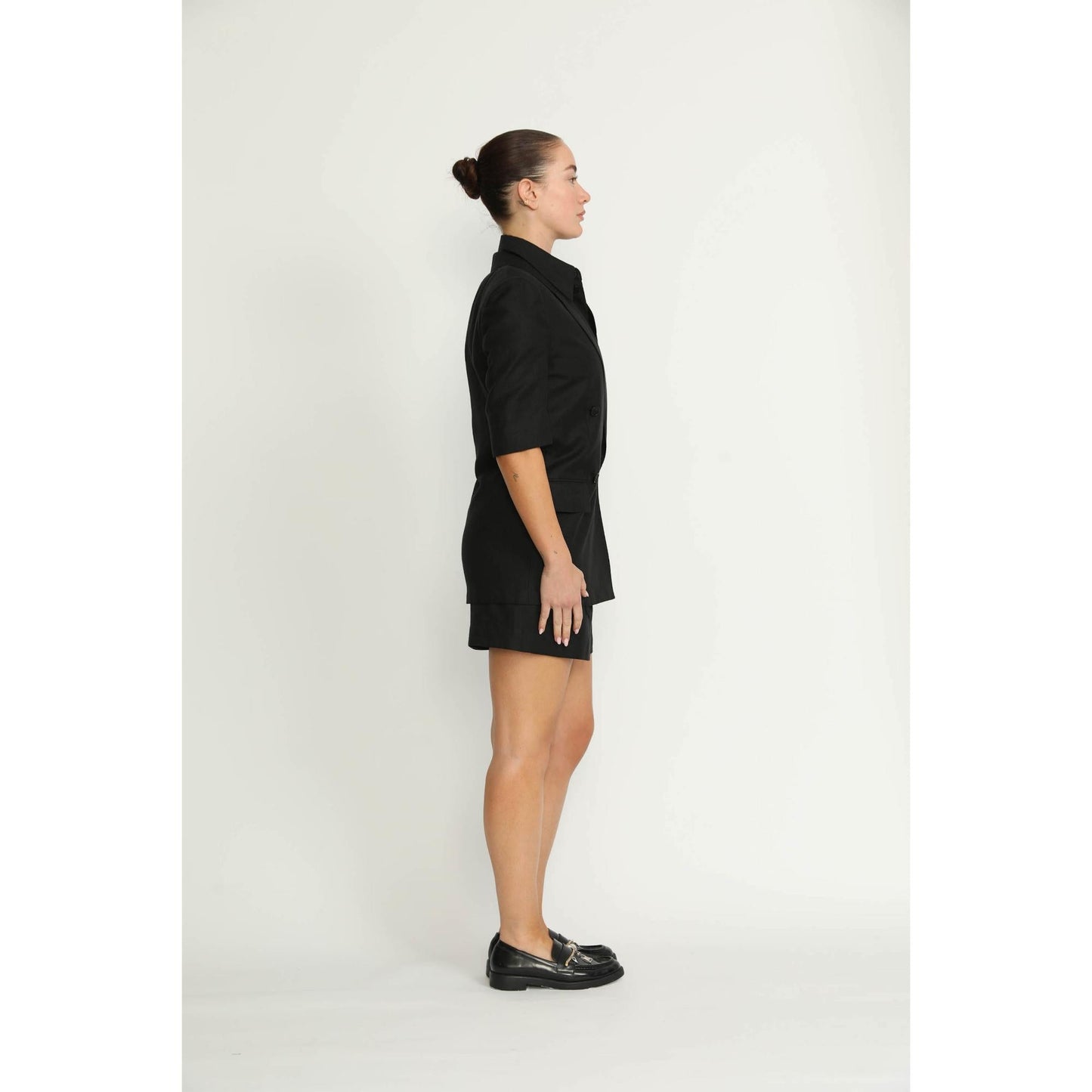Women Bern Jacket - Bern Black Double Breasted Jacket