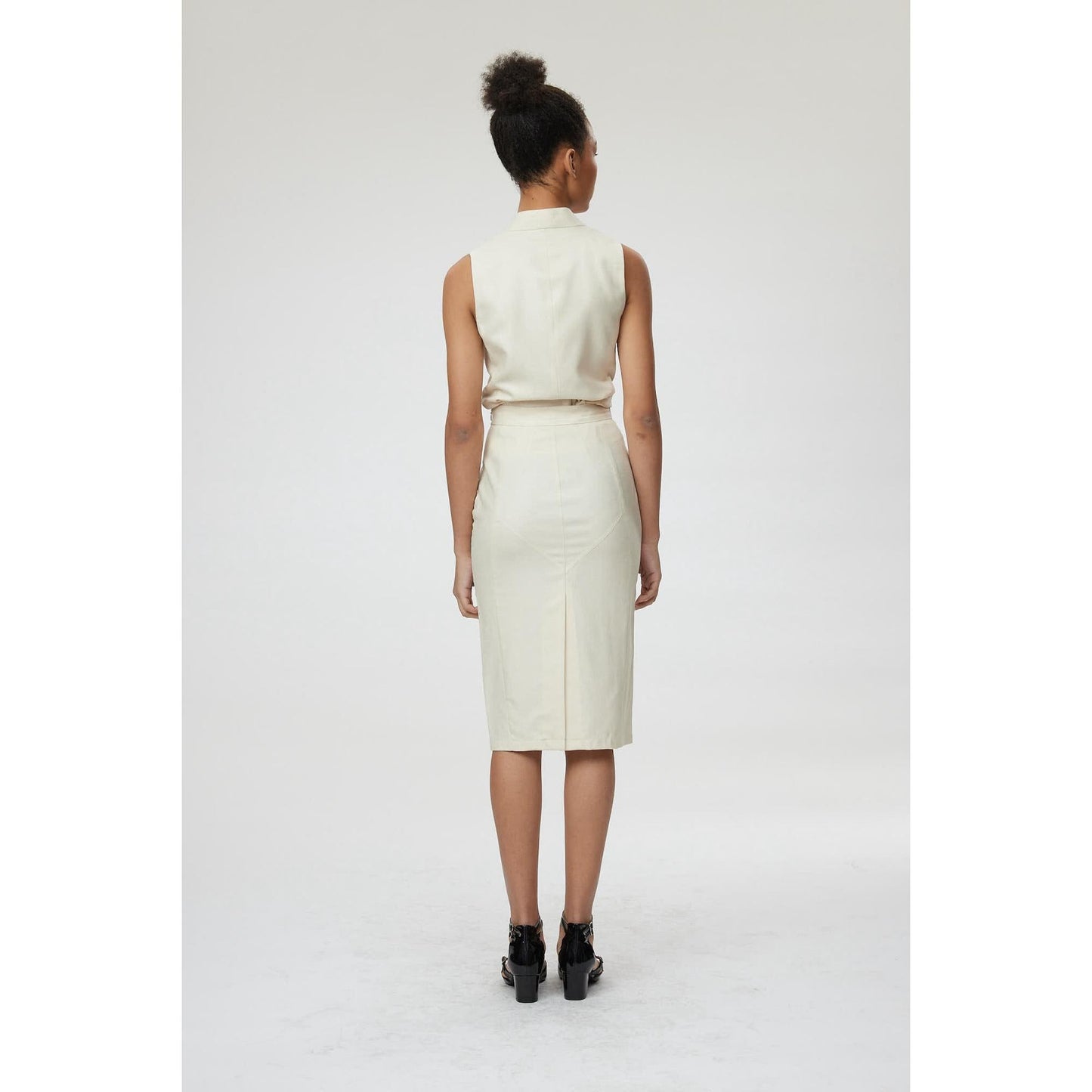 Women Piacenza Skirt - Pencil Skirt in Off White