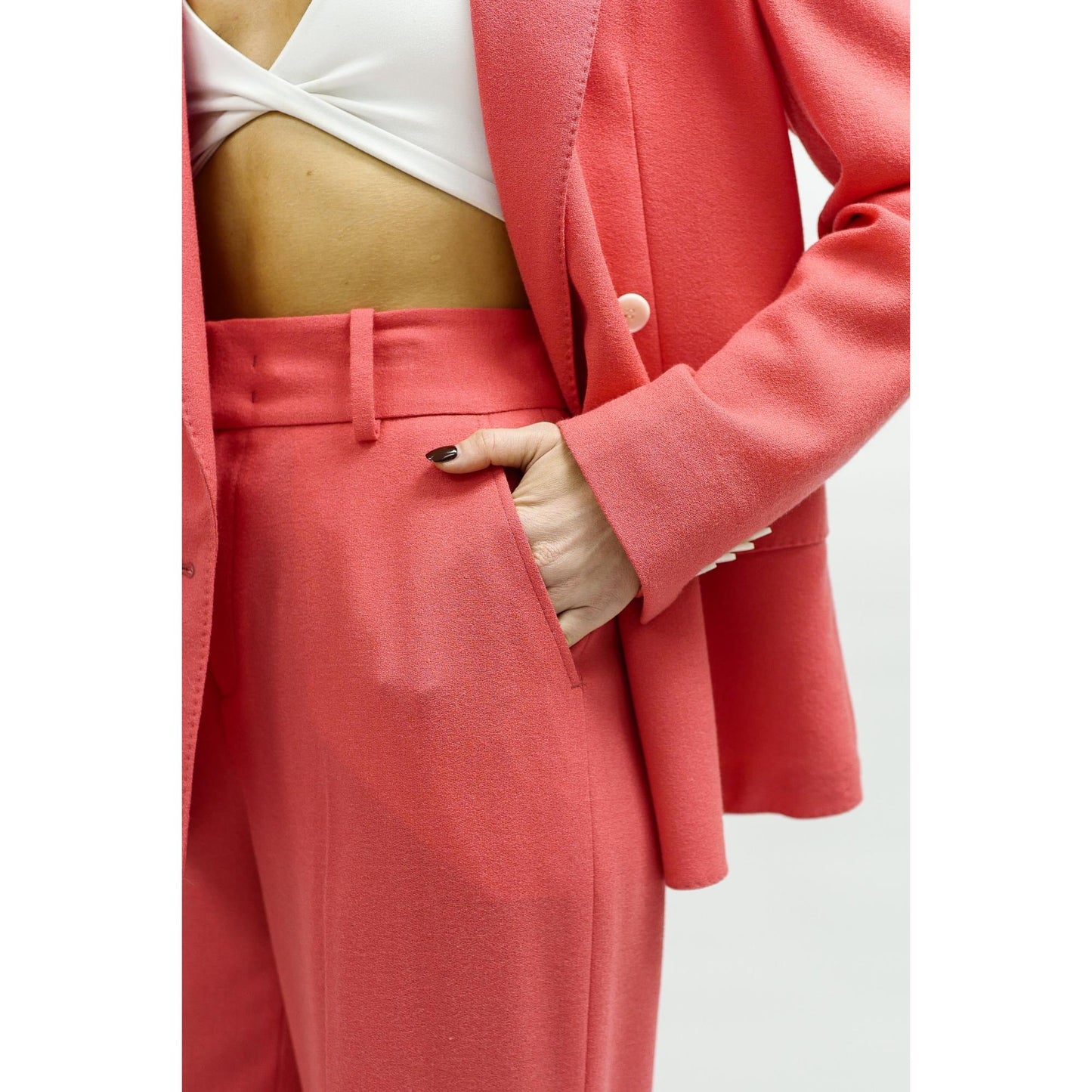 Women Blackpool Trousers - Wide Leg Trousers in Sweet Pink