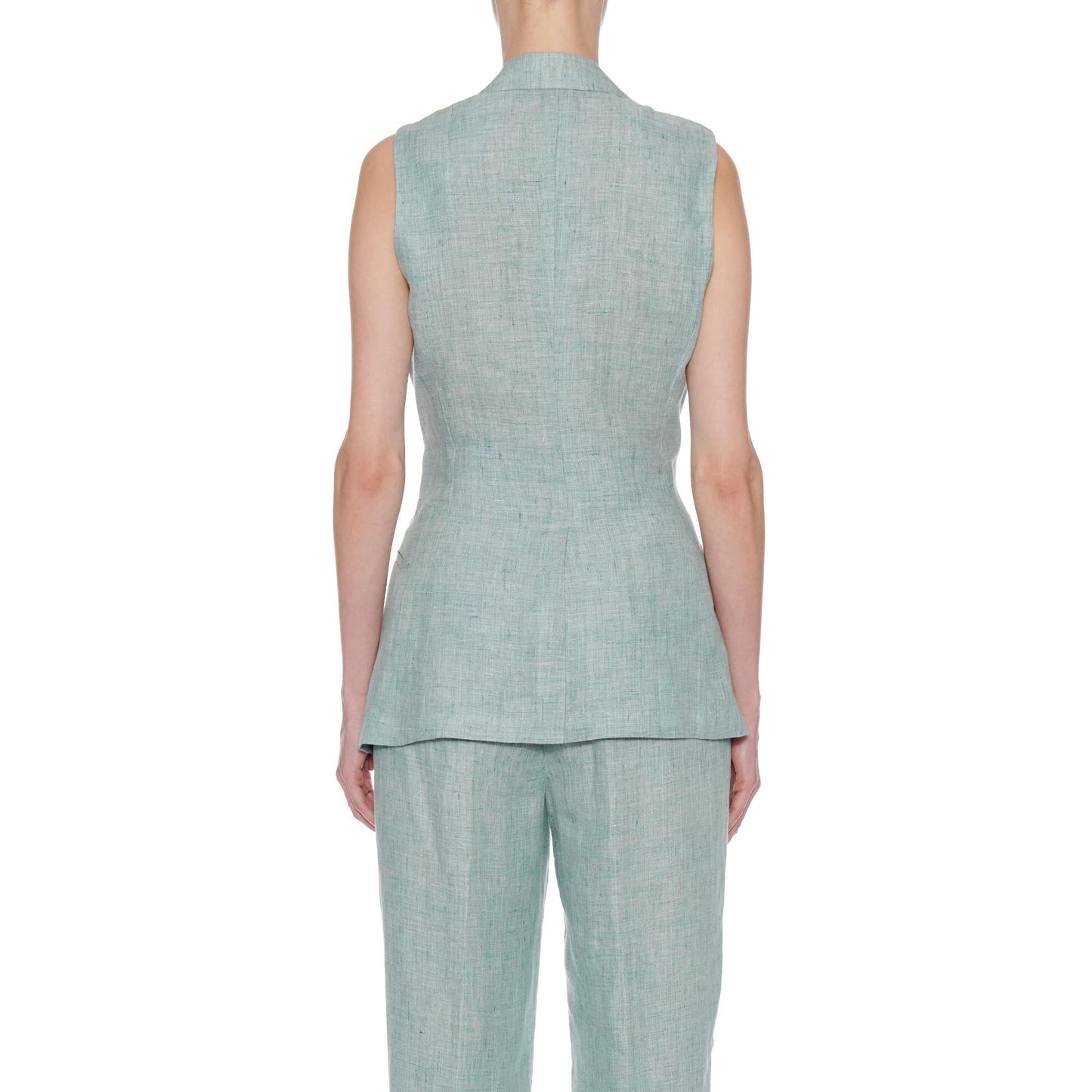 Women Cartagena Waistcoat - Sleeveless Wrap Waistcoat - Mint