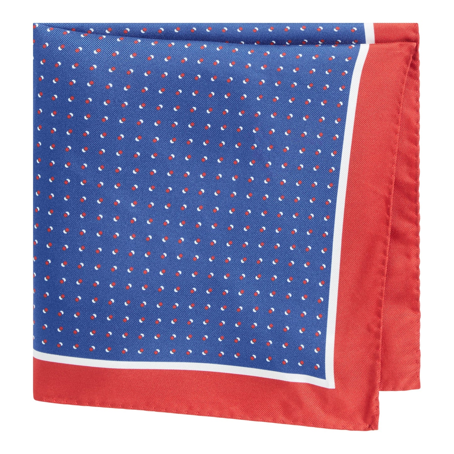 Men P.sq. cm33x33 rolled Neckwear - Open Blue