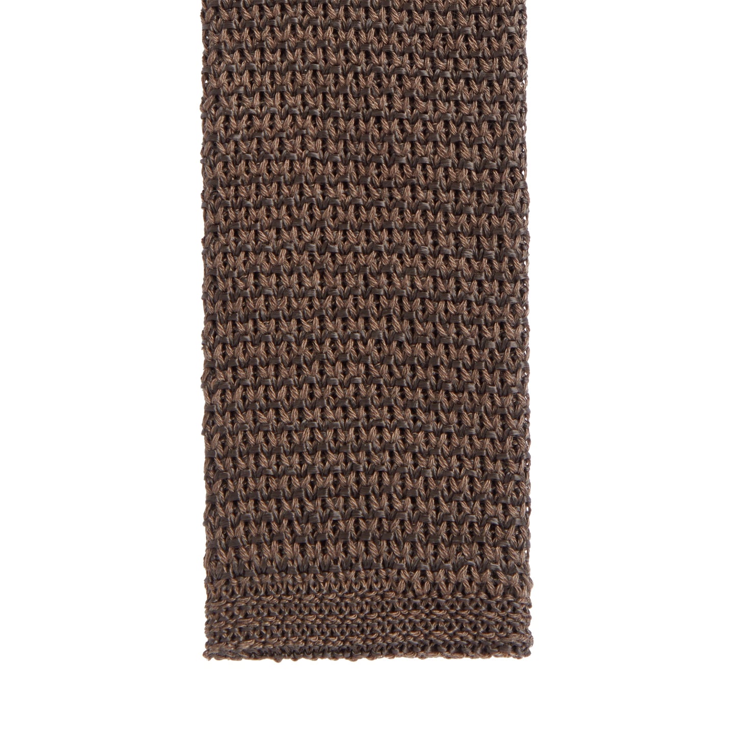 Men Tie 5 cm knitted Neckwear - Dark Brown