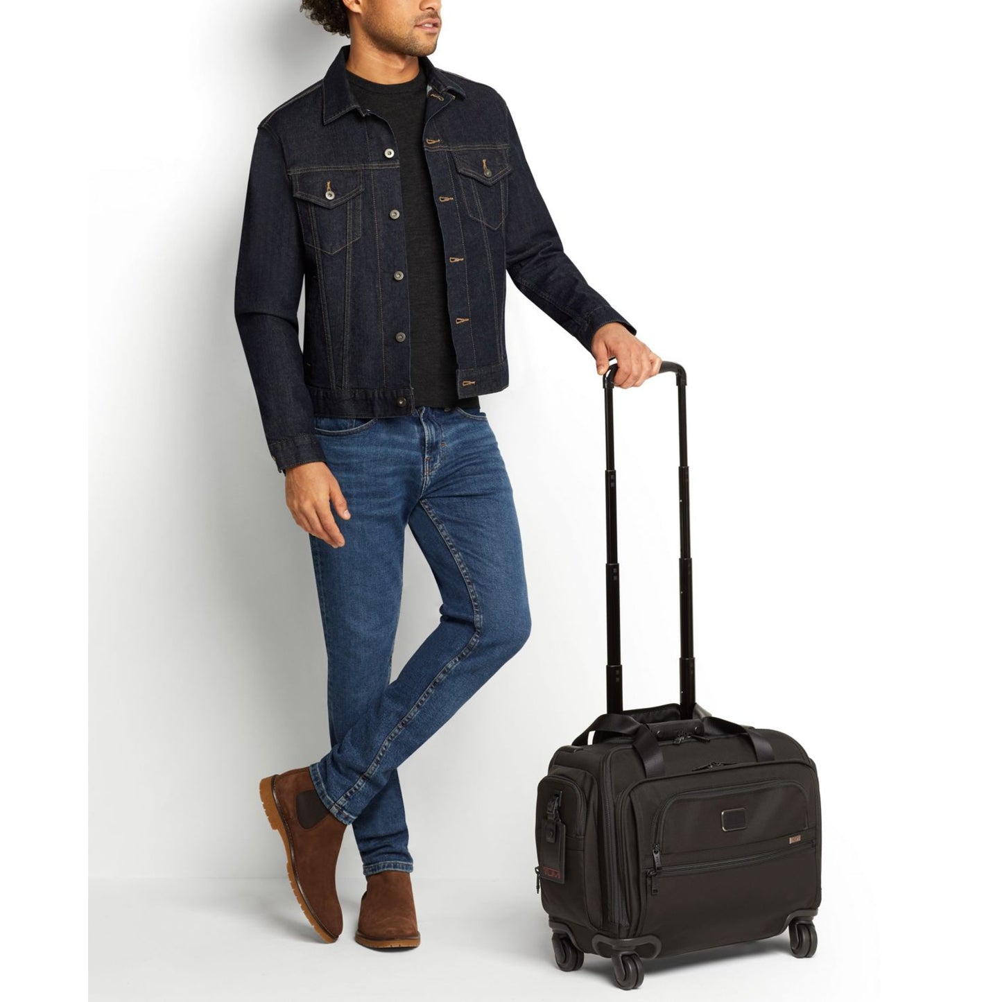 Men / Unisex Tumi Alpha 4 Wheel Duffel - Black