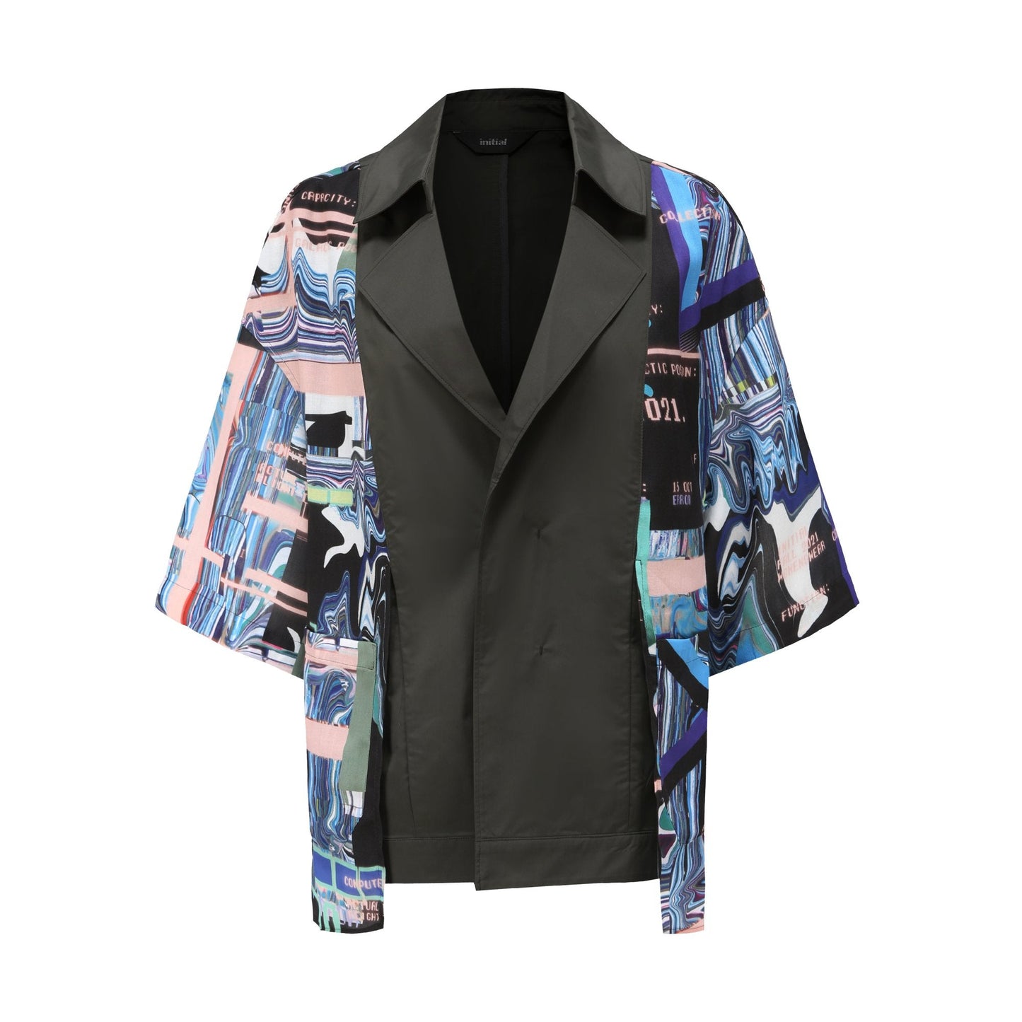 Women Pattern Patched Jacket - Pattern