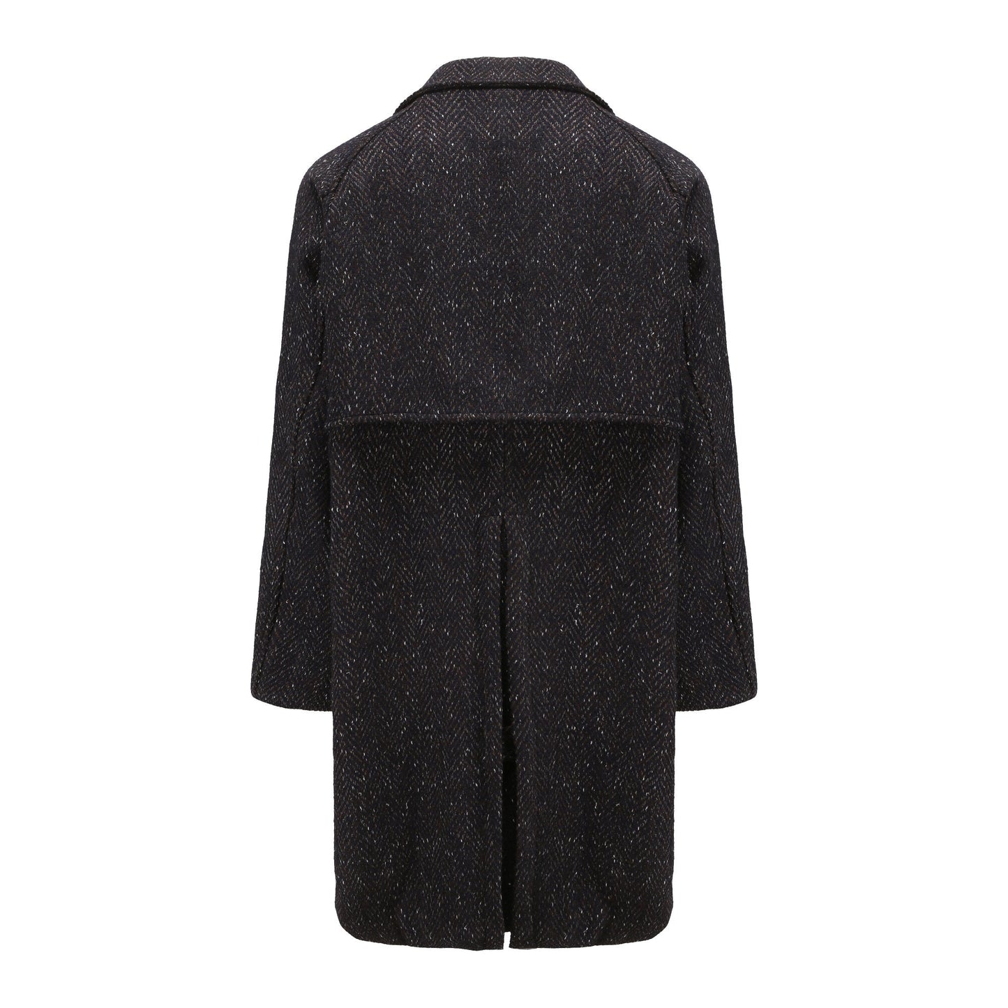 Men Belted Coat - Navy