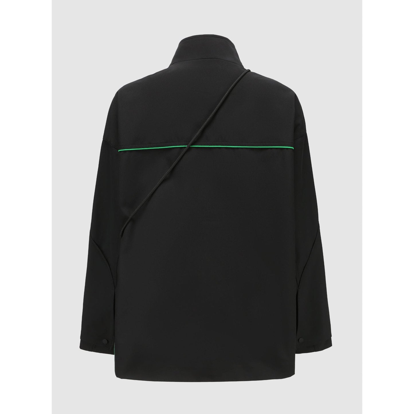 Women Oversize Outdoor Windbearker - Black