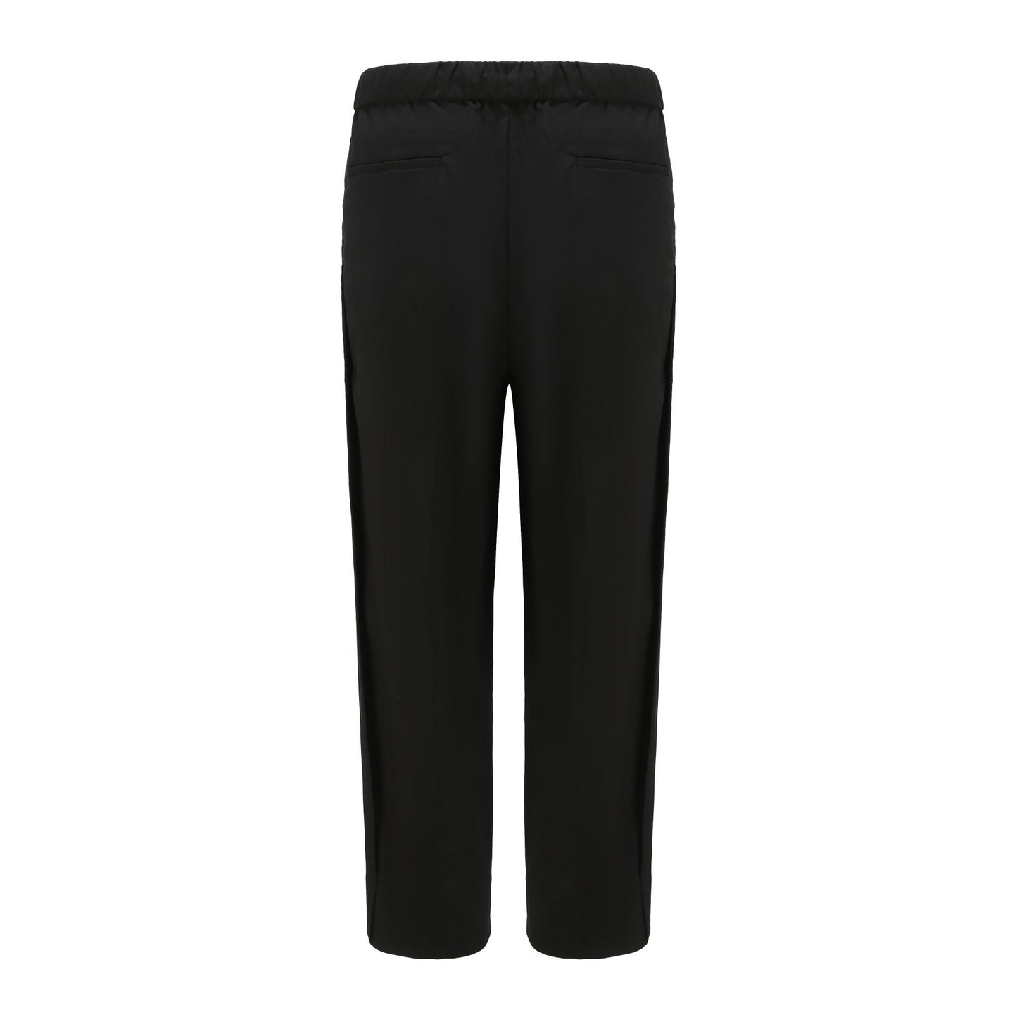Men Pleated Pants - Black