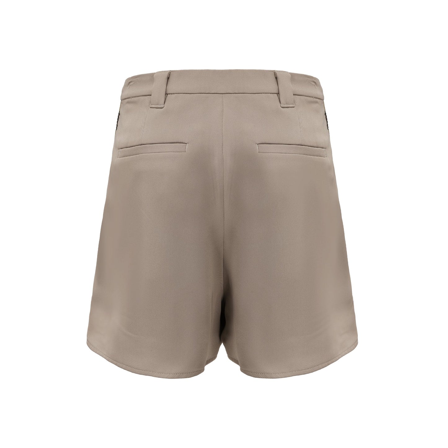 Women Tent-Inspired Shorts With 3M Reflective Rope Laces - Beige