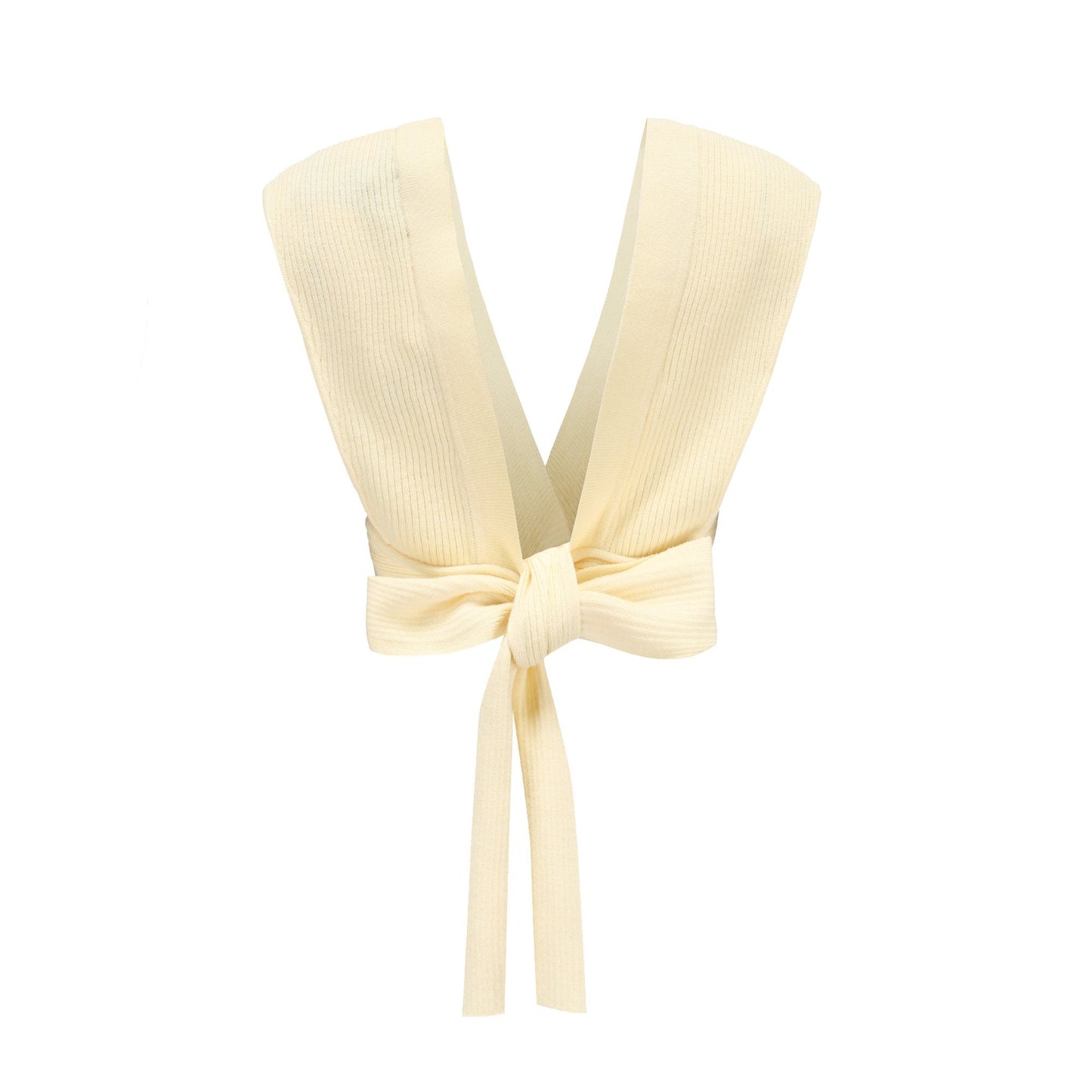Women Essential Knit Vest - Light Yellow