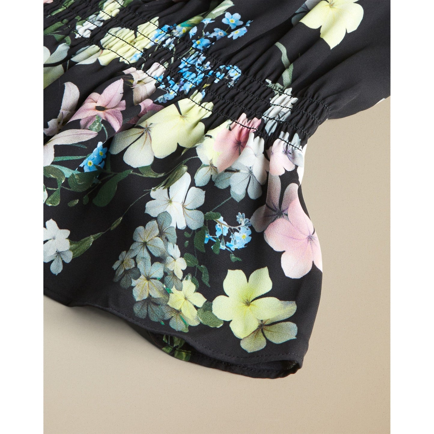 Women Axelle-Pergola Frilled Lace Up Top - Black