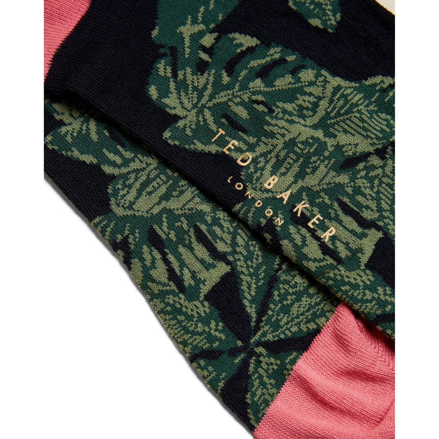 Men Olgrams-Floral Pattern Sock - Navy