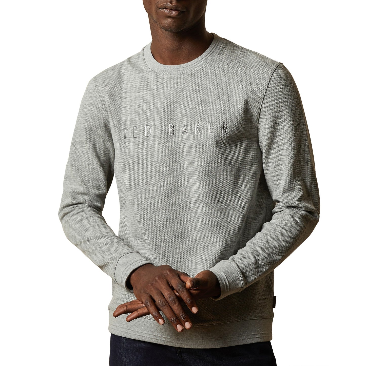 Men Porin-Ls Branded Sweatshirt - Grey