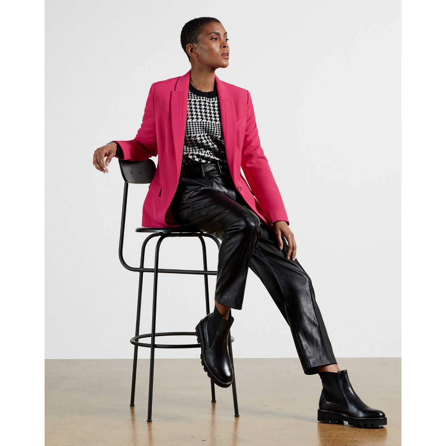 Women Resa-Slim Tailored Jacket - Pink
