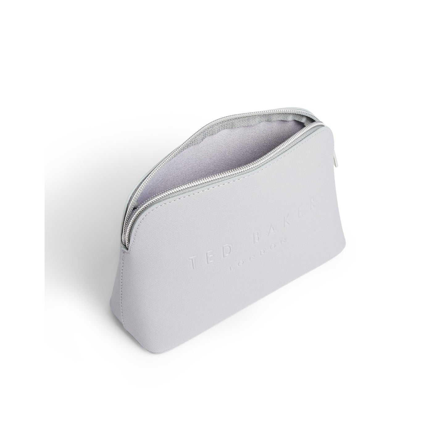 Women Lieaah-Crosshatch Deboss Makeup Bag - Light-Grey