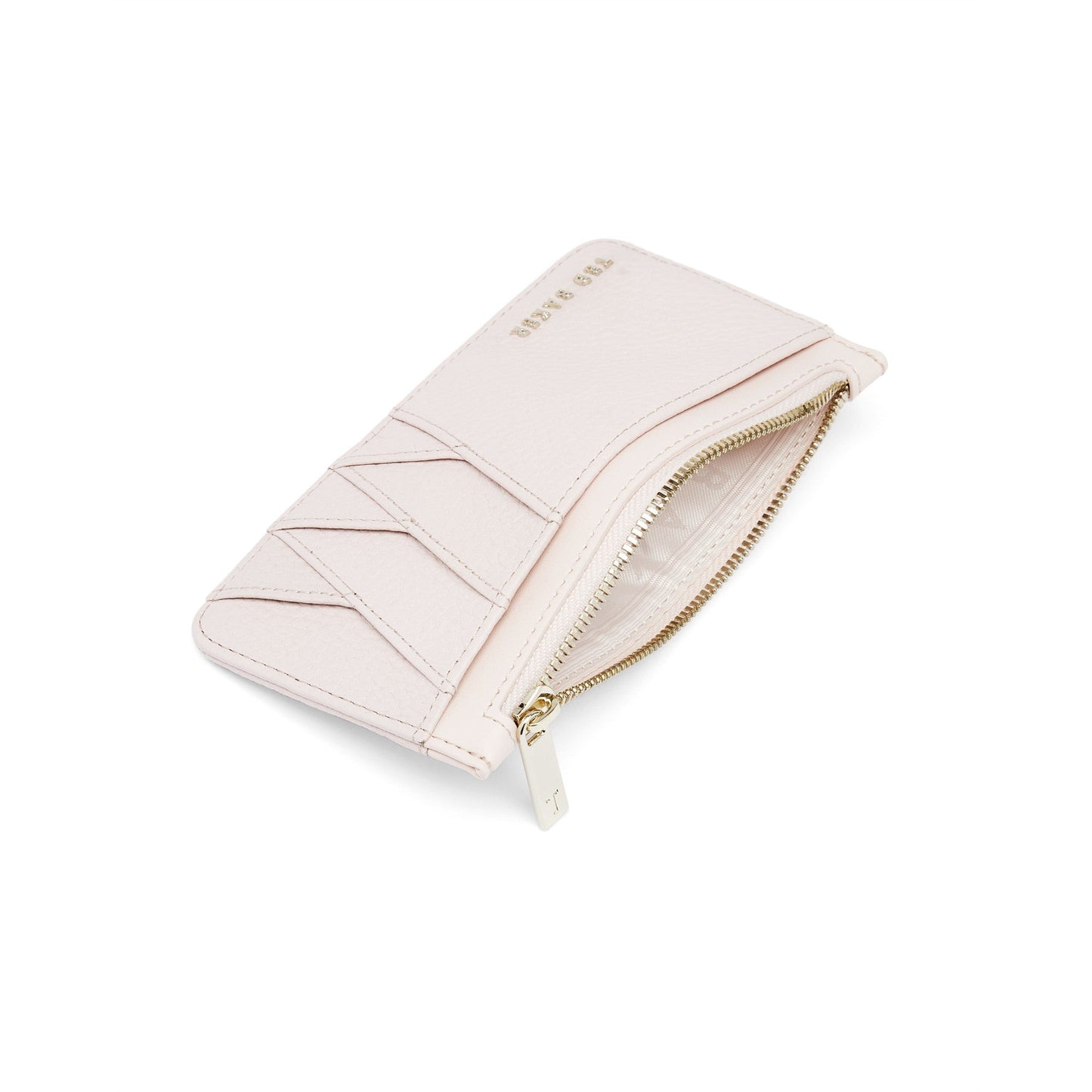 Women Gerii-Diagonal Zipped Cc Holder - Light-Pink