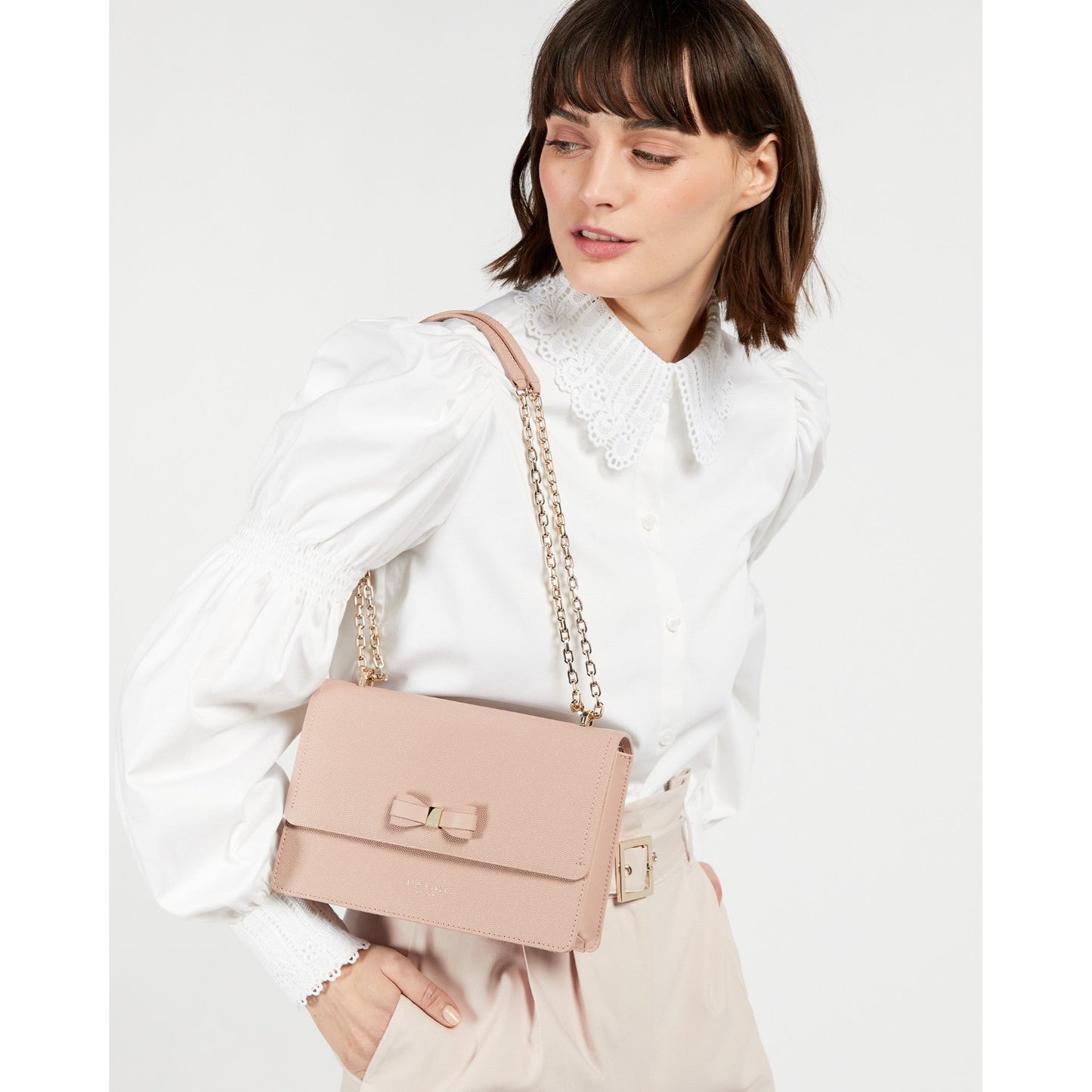 Women Arttie-Bow Xbody Bag - Dusky Pink