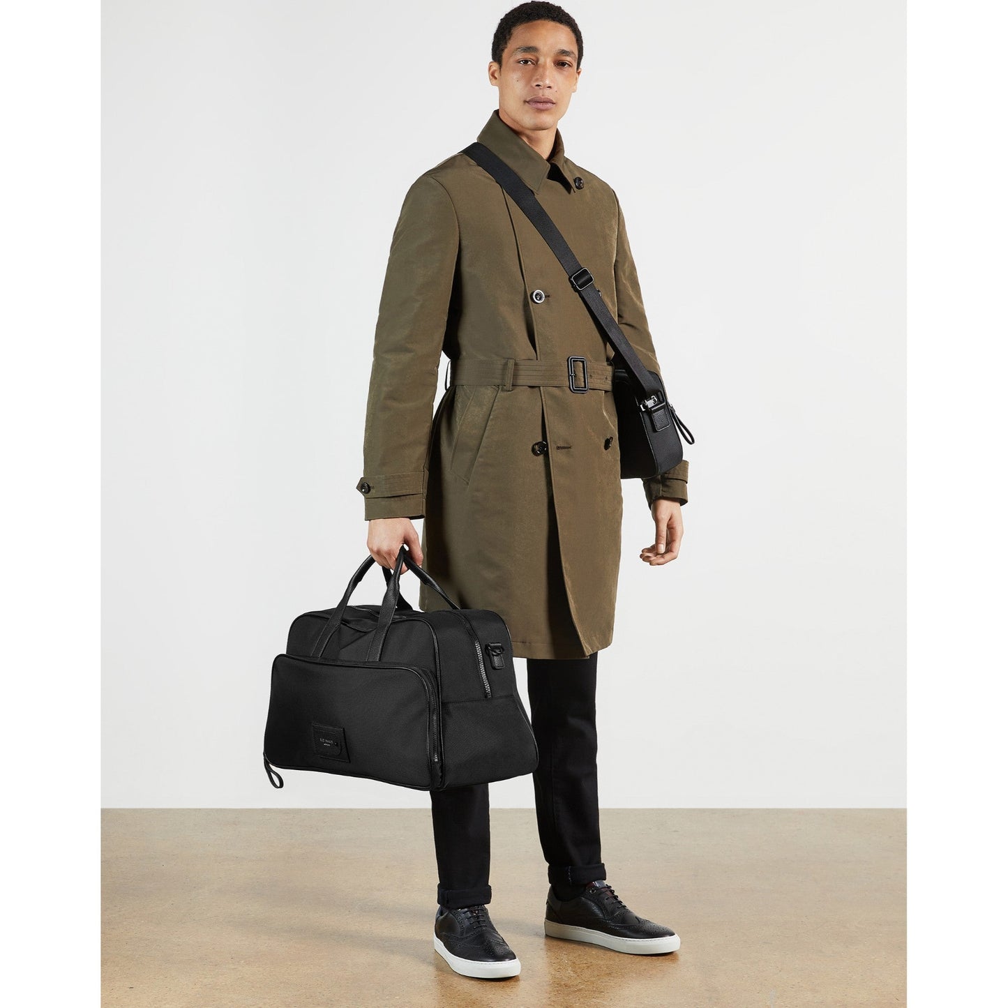 Men Legally-Travel Nylon Holdall - Black