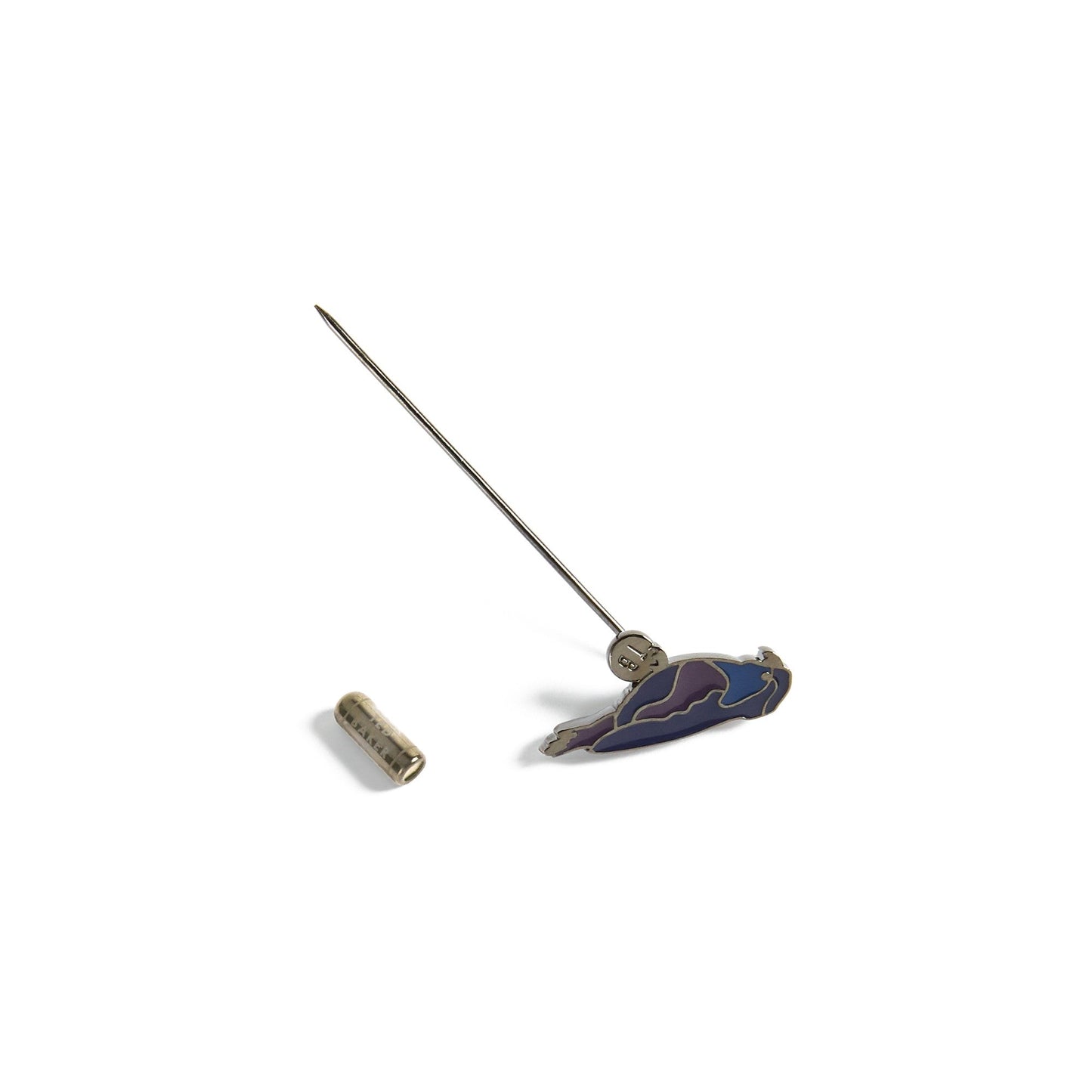 Men Pyre-Parrot Lapel Pin - Gunmetal