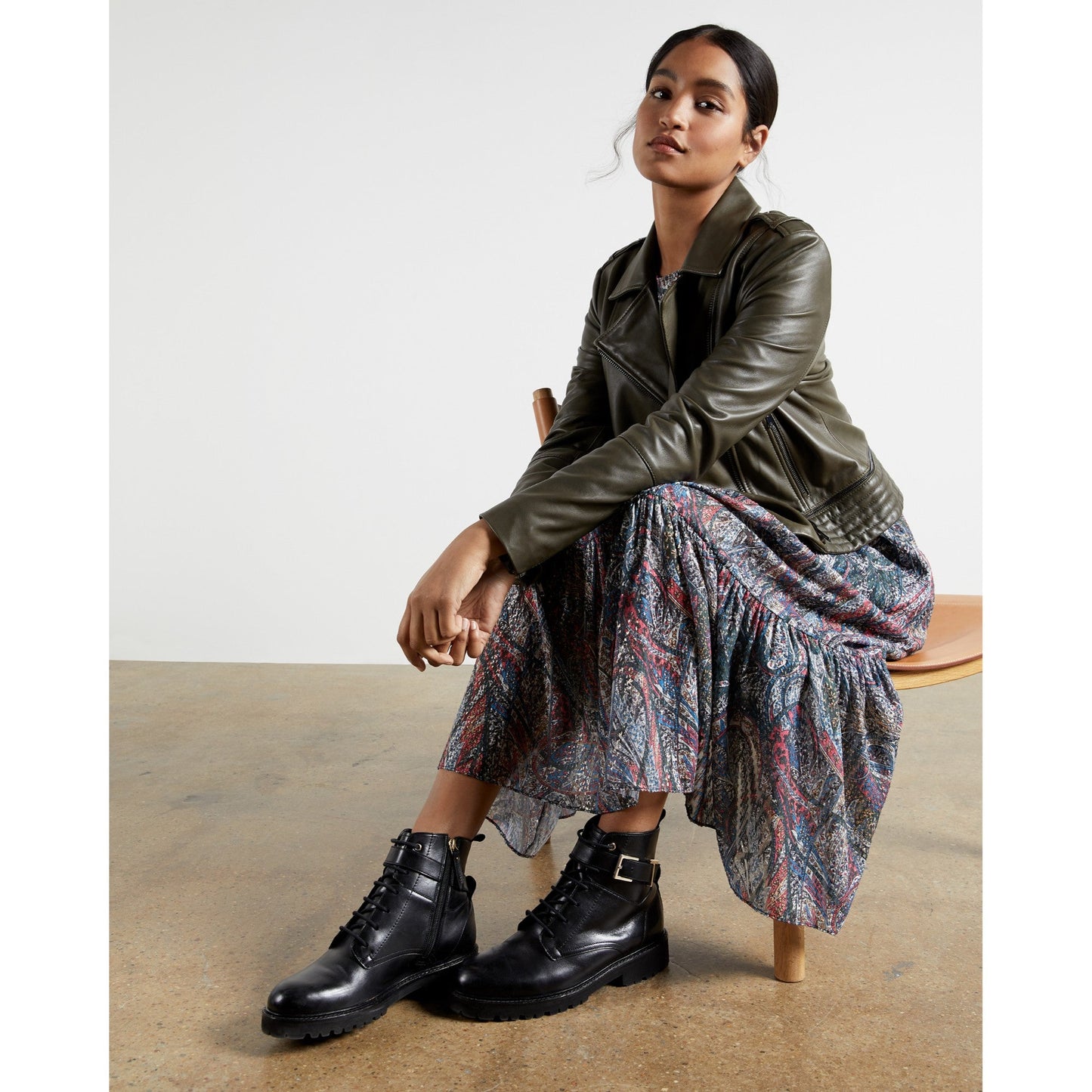 Women Elornna-Lantern Throw On Midi Dress - Teal-Blue