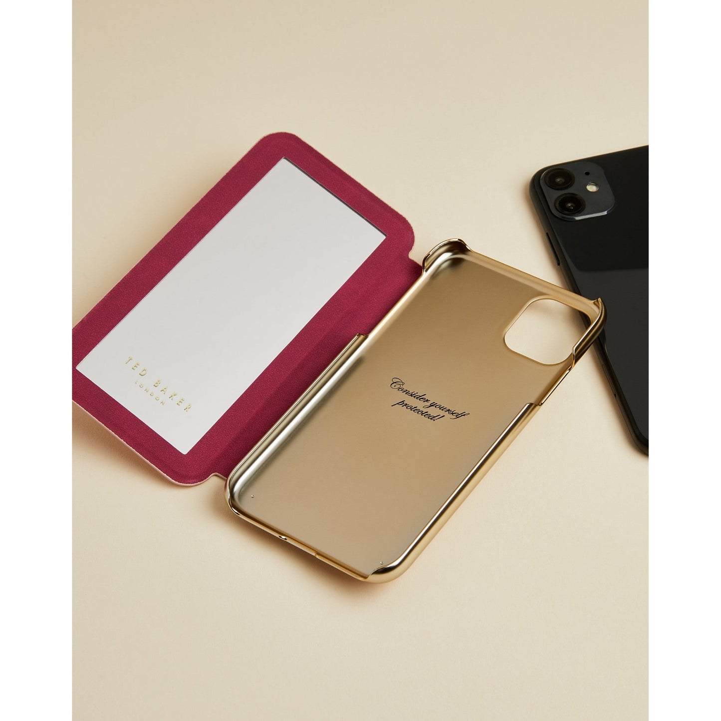 Women Ellvira-Pink Croc Iphone 11 Book Case - Light-Pink