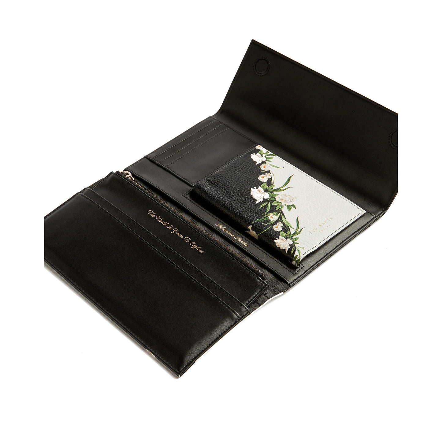 Women Caluu-Elderflower Travel Wallet - Black