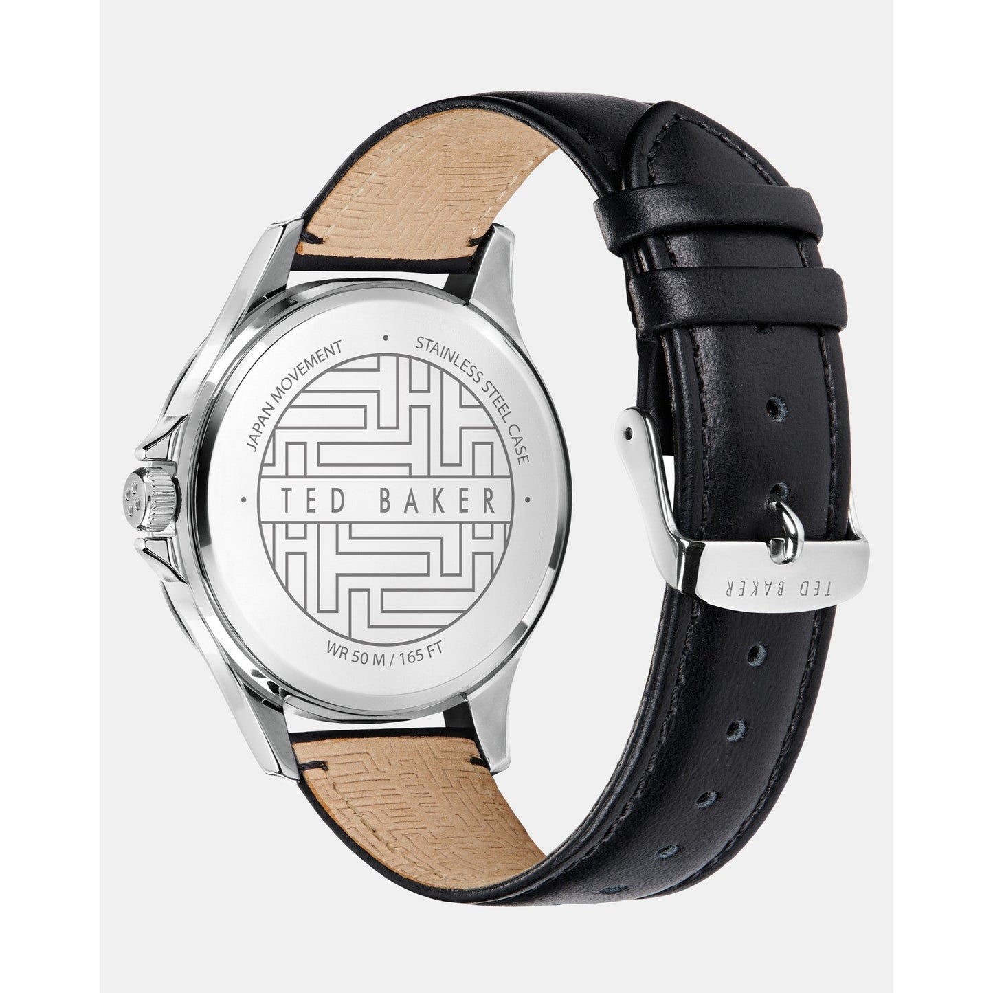 Men Northn-Bkpntf003 Leather Strap Watch - Black