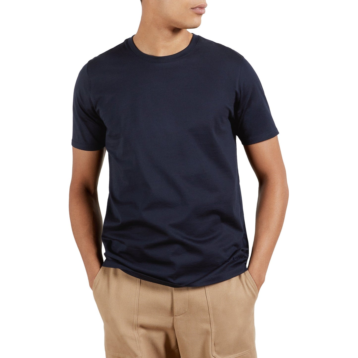 Men Only-Ss Regular Fit T-Shirt - Navy
