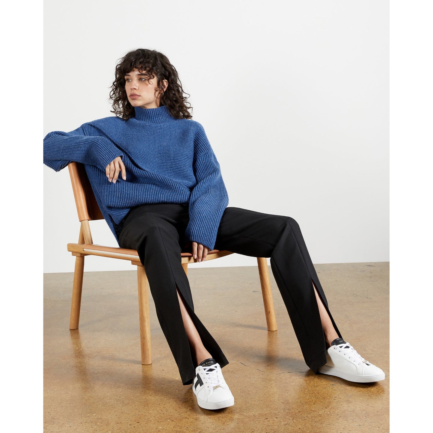 Women Jooles-Slim Zip Black Trouser - Black