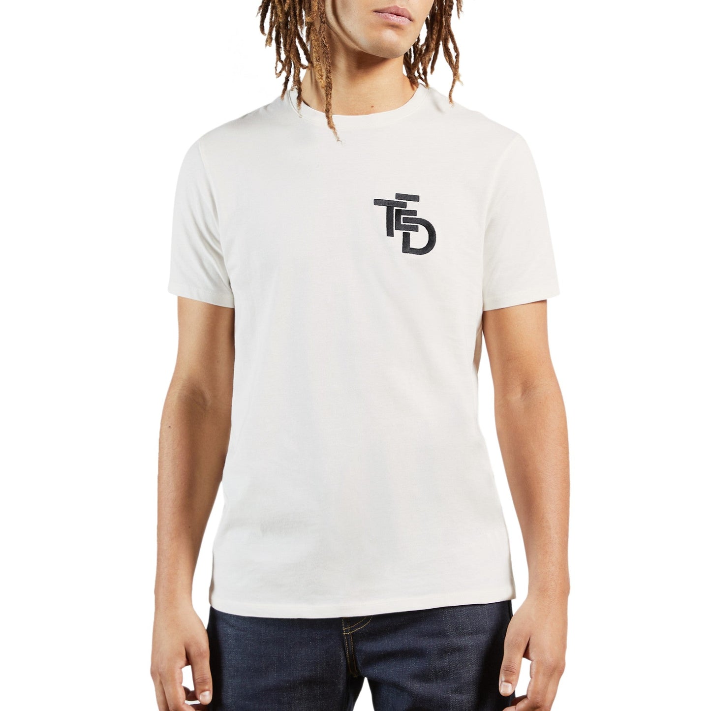 Men Mannc-Mib Ss Tb Embroidered Tee - White