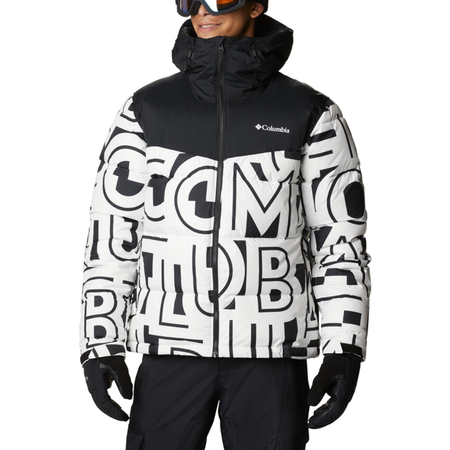 Men Iceline Ridge Jacket - White Typo Black