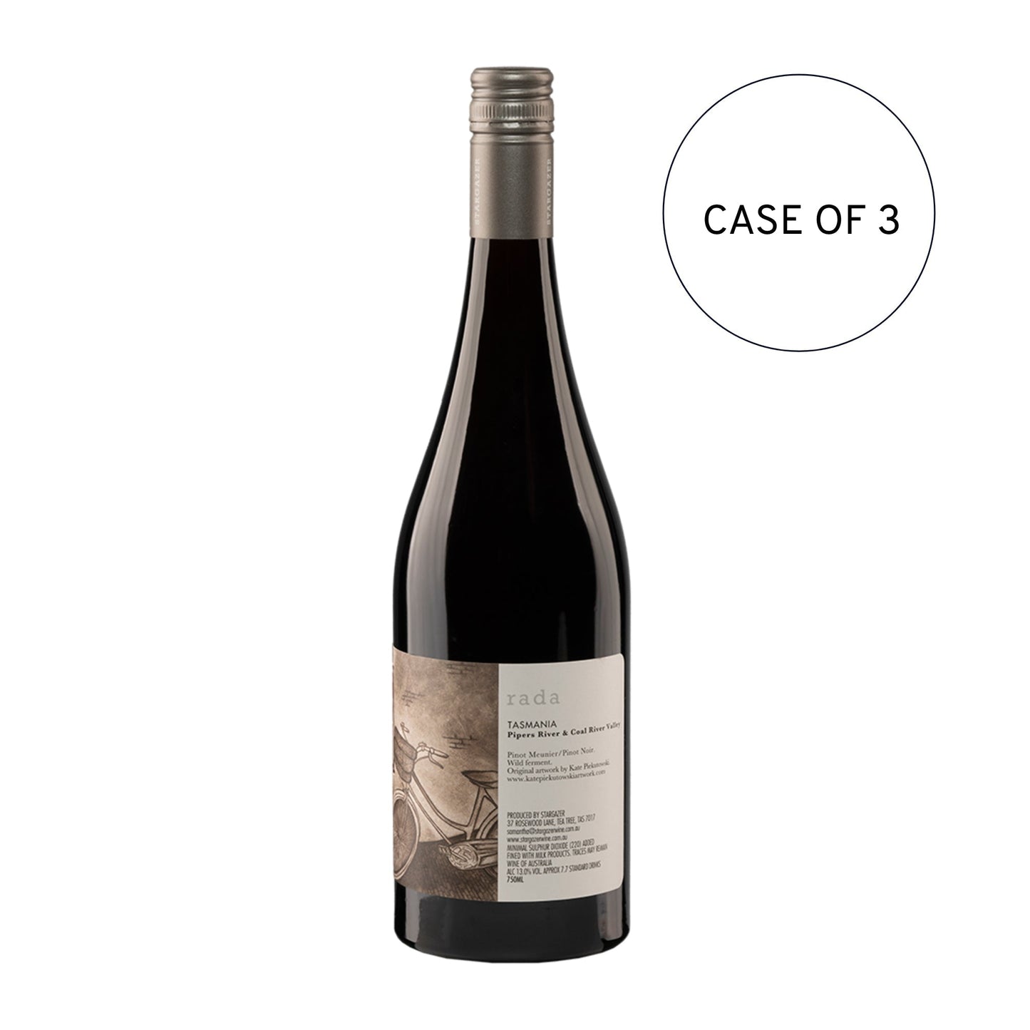 Stargazer Rada Pinot Meunier Pinot Noir 2019 - (3 x 750ml 箱)