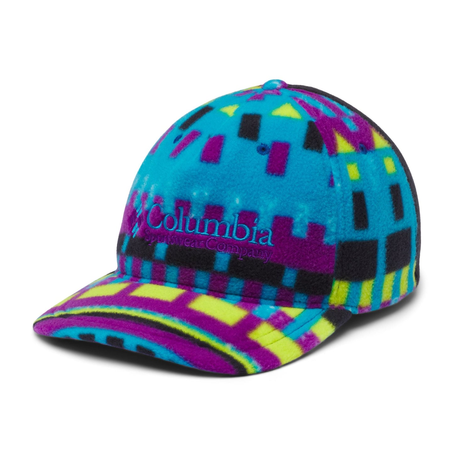 Unisex Columbia Fleece Cap - Fjord Blue Print Black
