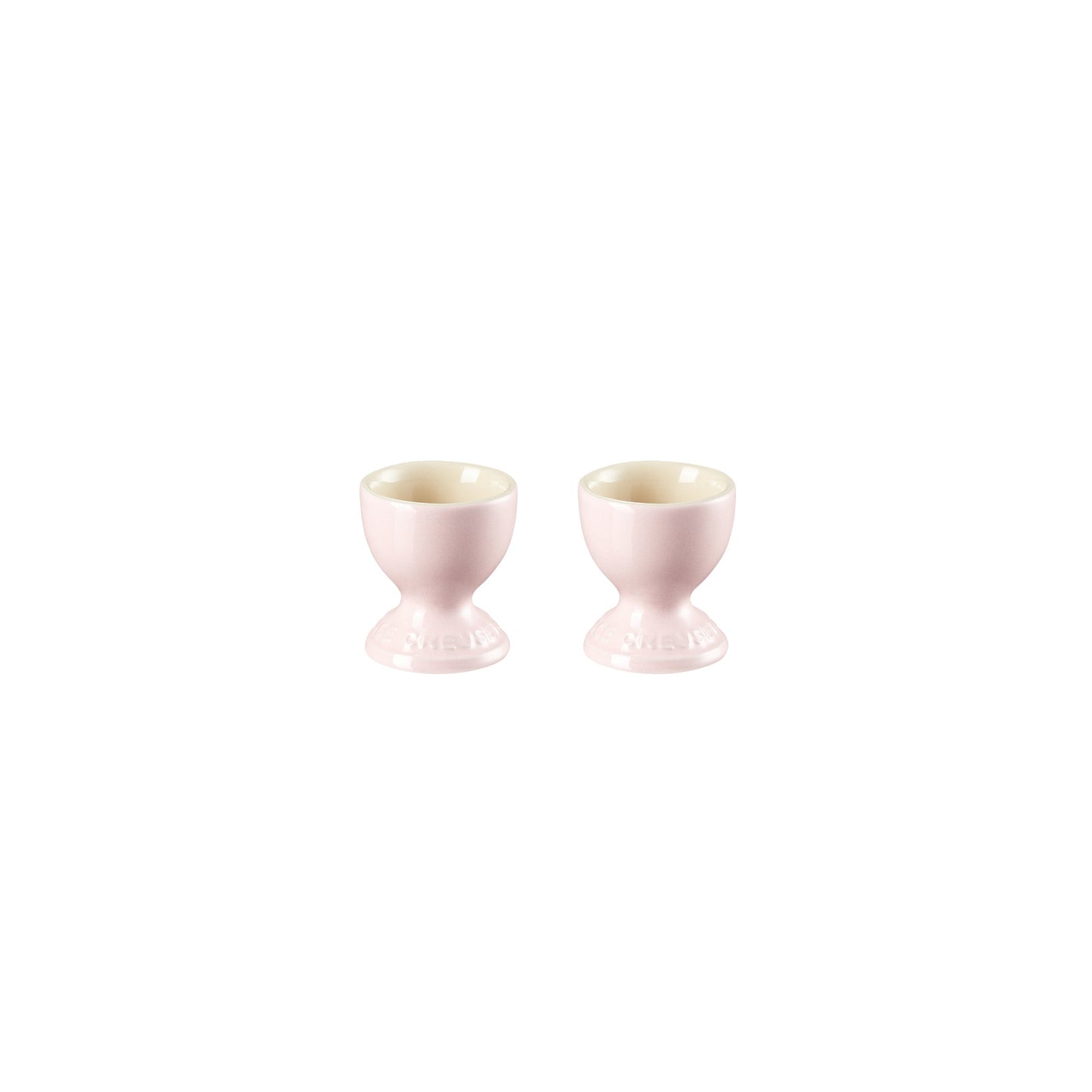Set of 2 Footed Egg Cup - Chiffon Pink