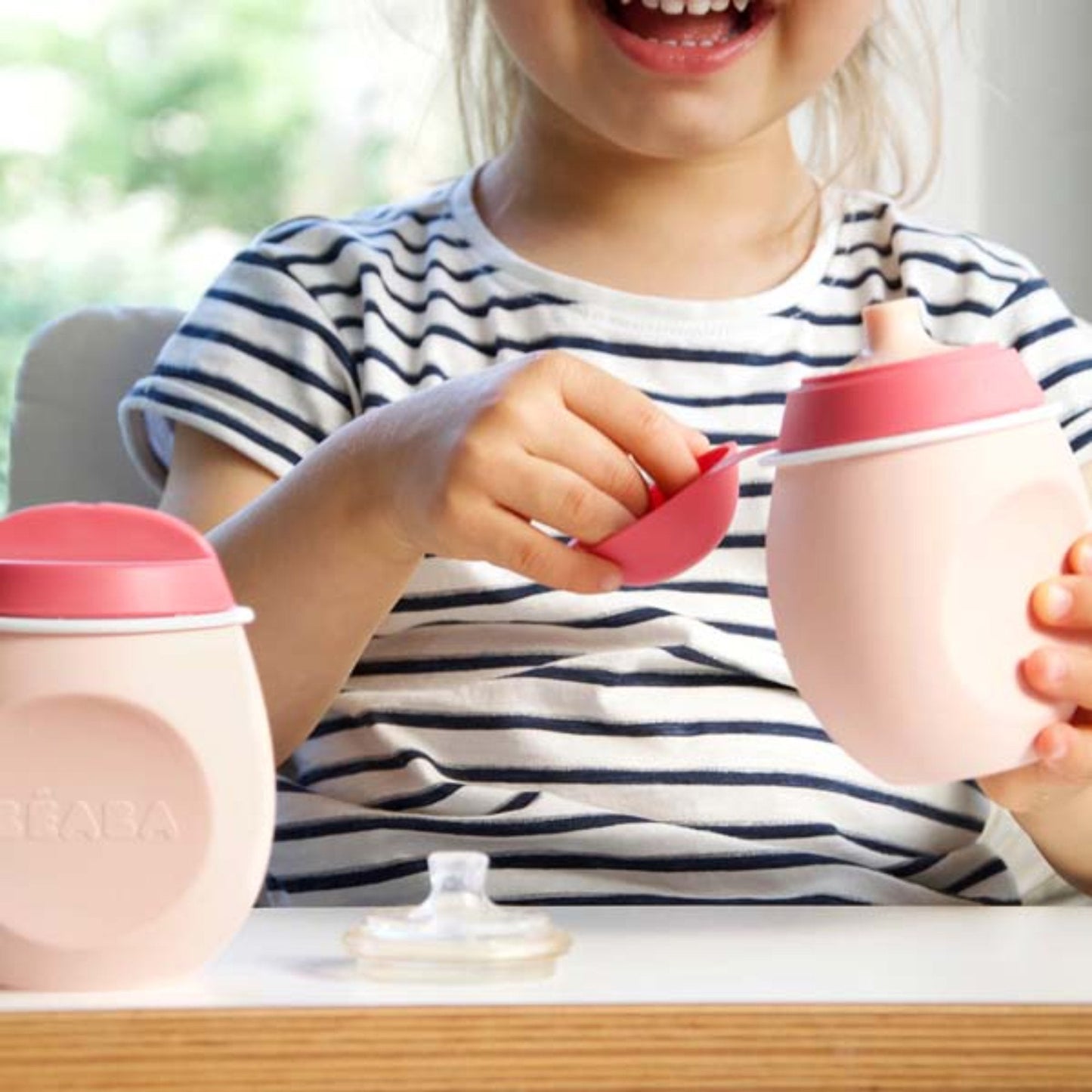 Silicone Squeez'Portion - Pink