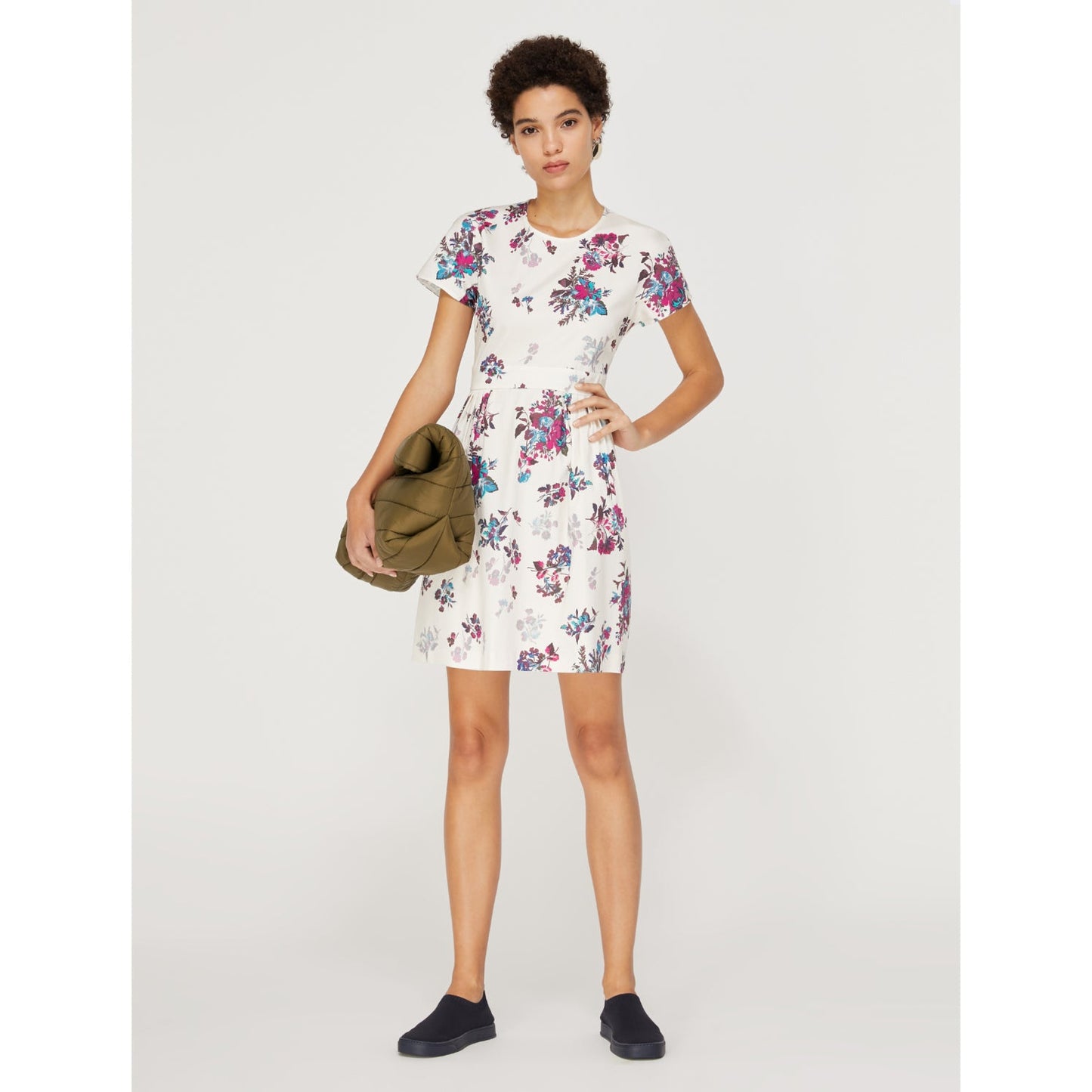 Panama Dress - White Pattern