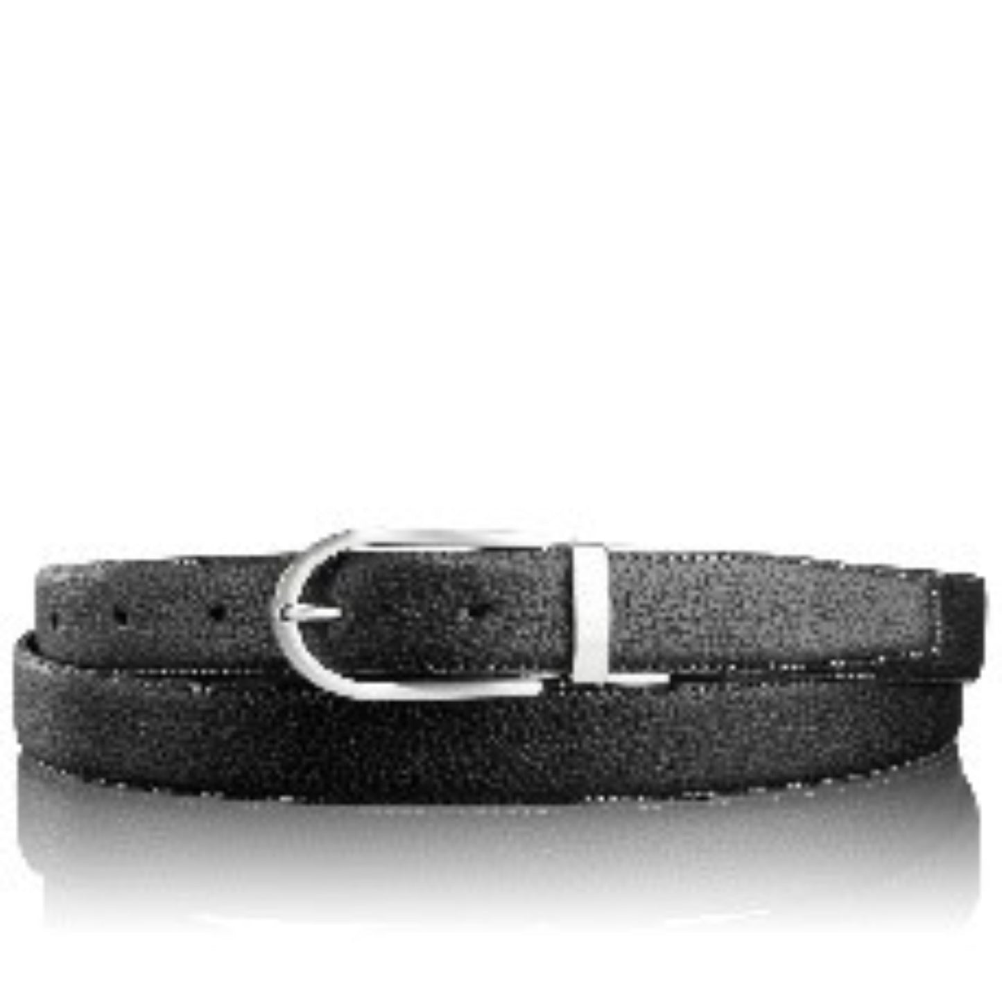 Men / Unisex Tumi Belts Horseshoe Reversible Belt 44 - Nickel Satin/Reversible