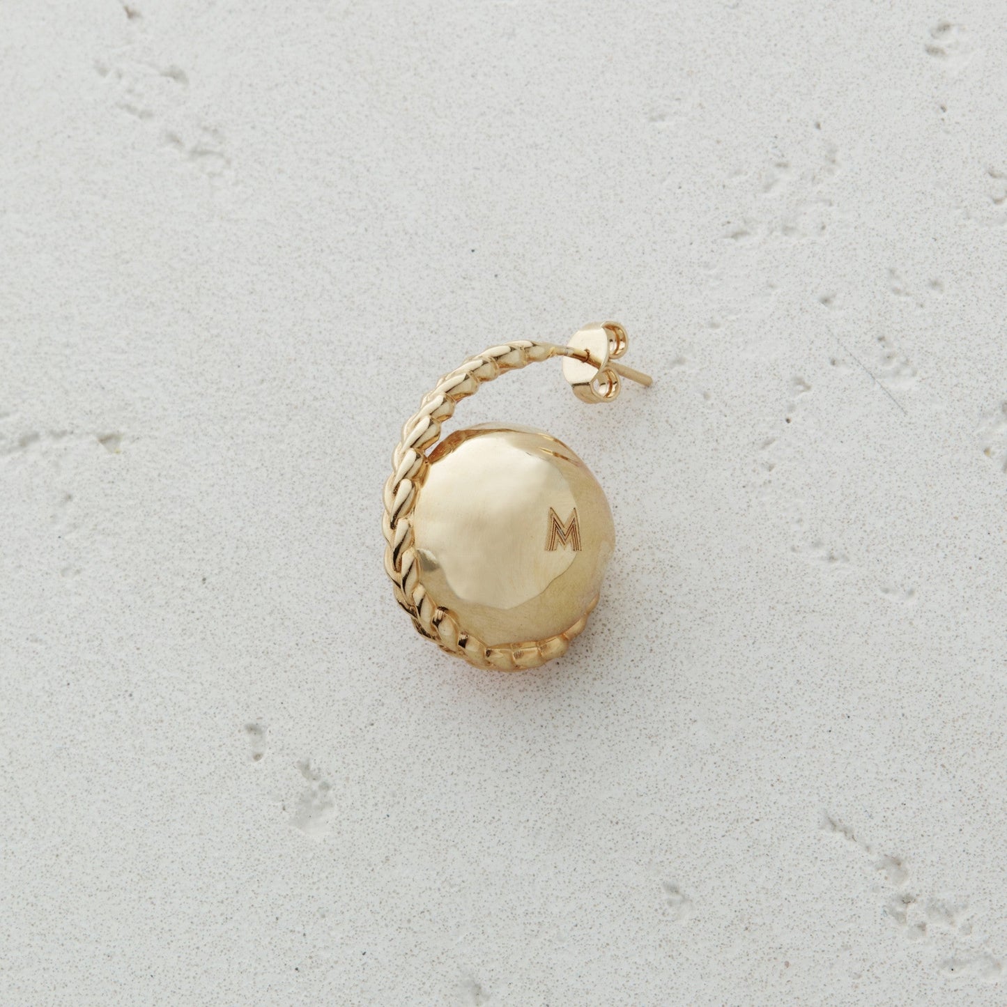 右耳環 - 淡粉紅色