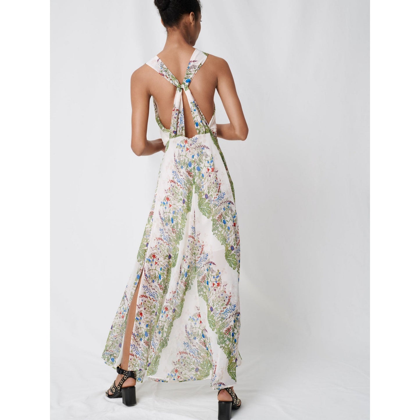 Rascalle Dress - Ecru / Green