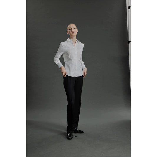 Women Faro Shirt - Dress Shirt in White