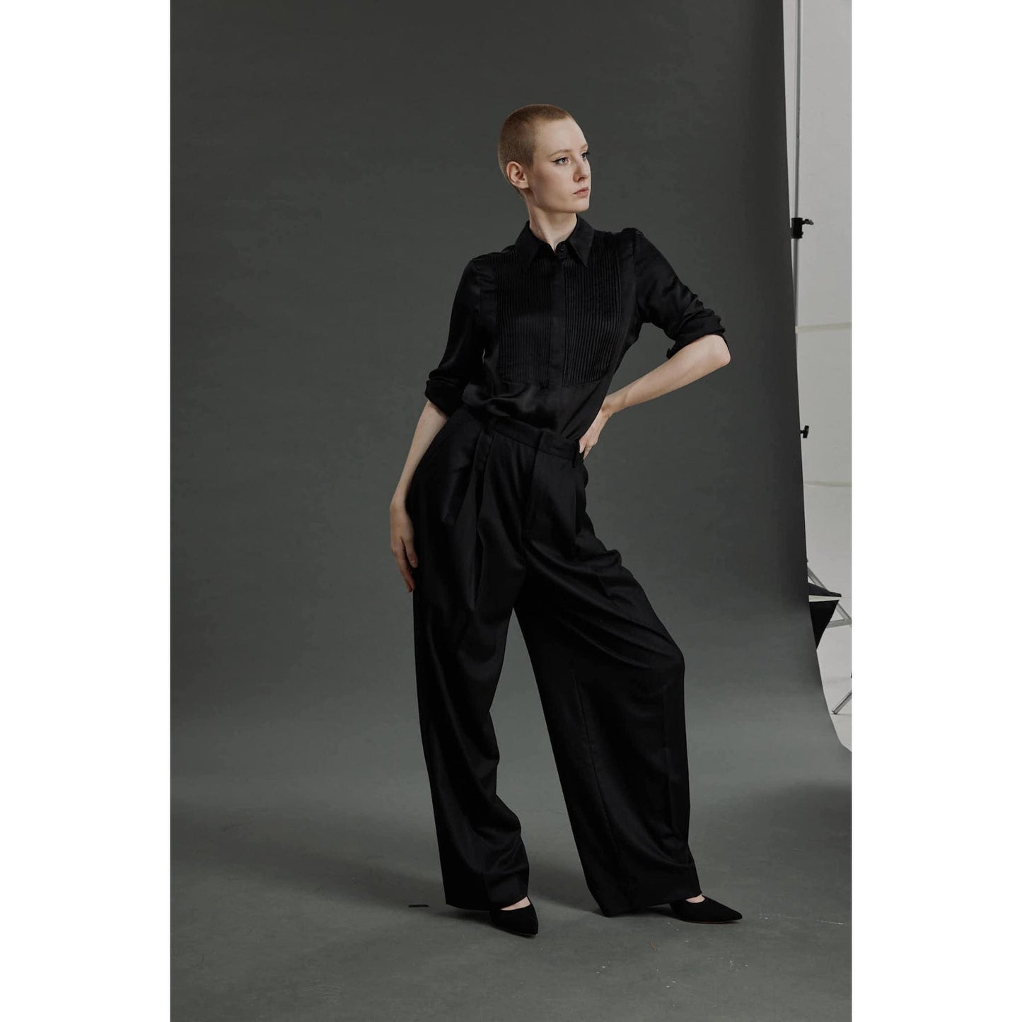 Women Faro Shirt - Dress Shirt in Black