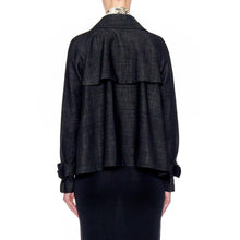 Load image into Gallery viewer, Women Alicante Coat - Short Ultra Light Trench Jacket in Black

