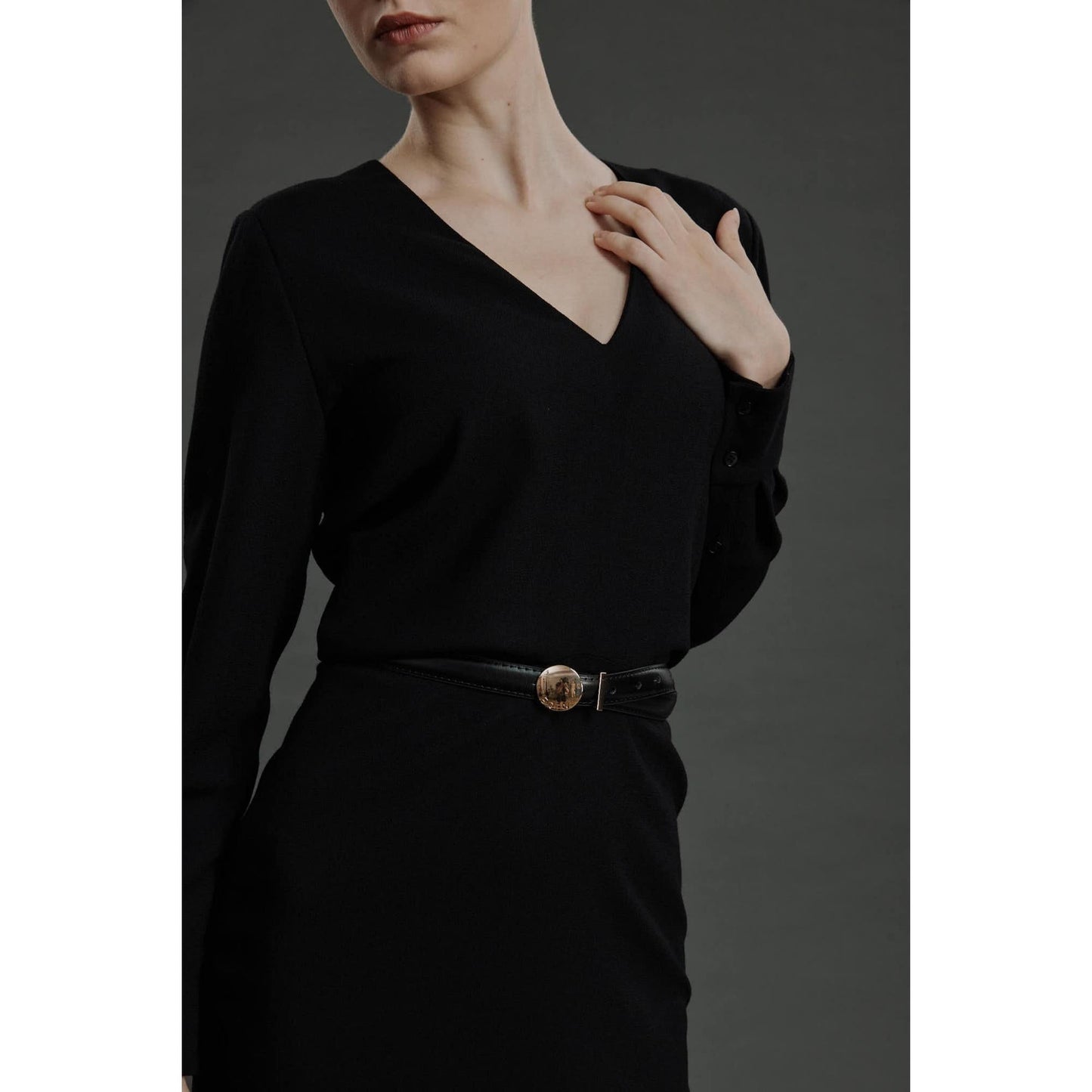 Women Esmoriz Dress - Mini Day Dress in Black