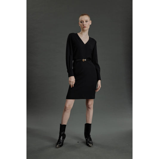Women Esmoriz Dress - Mini Day Dress in Black