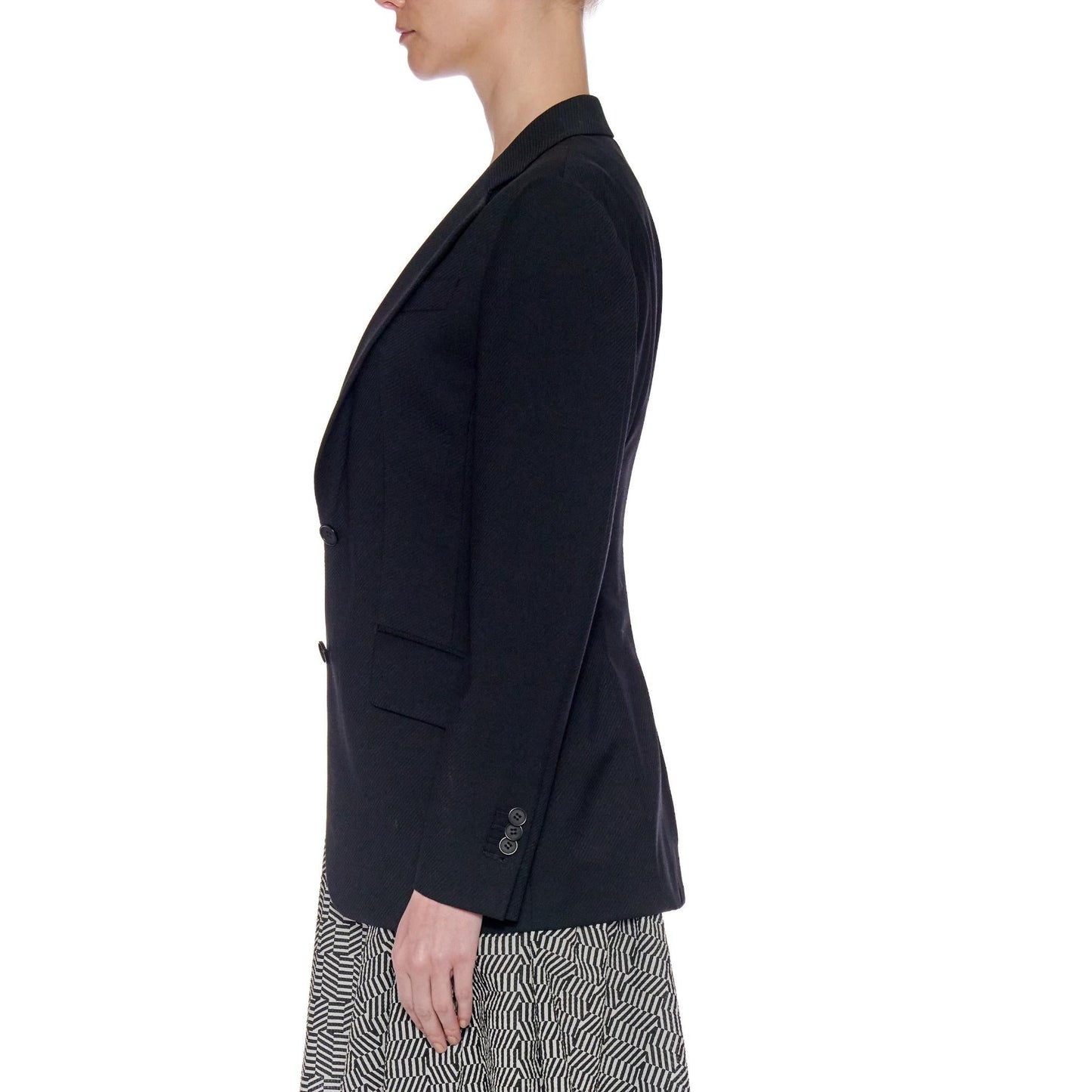 Women Roubaix Jacket - Classic Two Button Jacket in Black