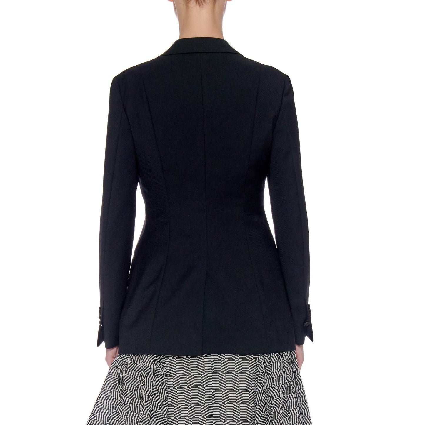 Women Roubaix Jacket - Classic Two Button Jacket in Black
