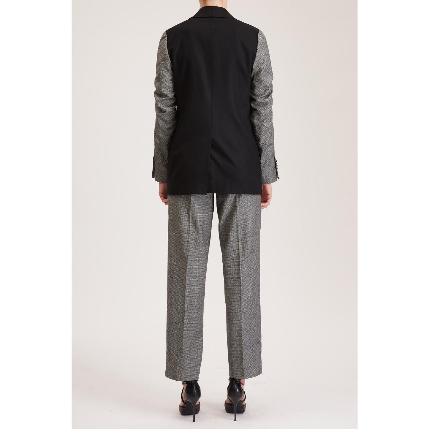 Women Kingston Jacket - Relaxed Fit, Double Breasted Suit Jacket in Black